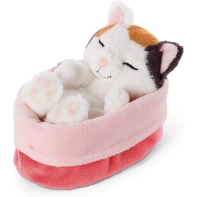 NICI GmbH Chatons Endormis - Peluche Beige Rose 8x9.5x13.5cm NICI GmbH Chatons Endormis - Peluche Beige Rose 8x9.5x13.5cm