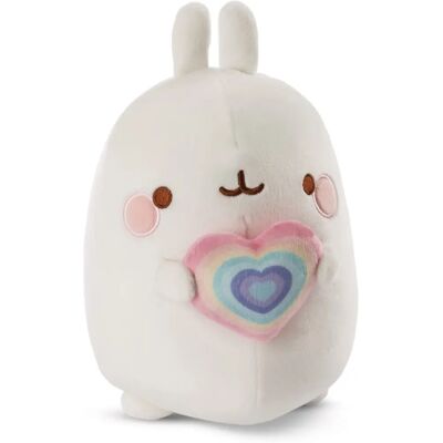 Nici Molang Peluche avec Cœur Arc-en-ciel - Jouet en Peluche Nici Molang Peluche avec Cœur Arc-en-ciel - Jouet en Peluche