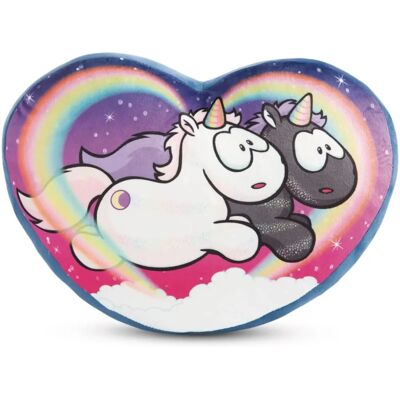 NICI Einhorn Herz-Kissen - Recyceltes Plüschspielzeug NICI Einhorn Herz-Kissen - Recyceltes Plüschspielzeug