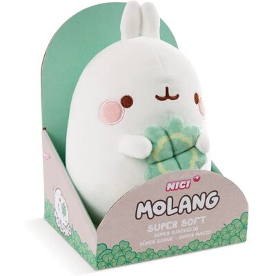 Nici Molang Beige 16cm Plush Toy with Clover - Stuffed Animal Nici Molang Beige 16cm Plush Toy with Clover - Stuffed Animal