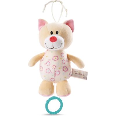 NICI 18cm Beige Katt Musiklåda - Musikleksak för Baby NICI 18cm Beige Katt Musiklåda - Musikleksak för Baby
