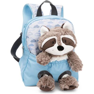 Sac à dos NICI 49844 - Raton laveur en Peluche - Bleu - Publicité Sac à dos NICI 49844 - Raton laveur en Peluche - Bleu - Publicité