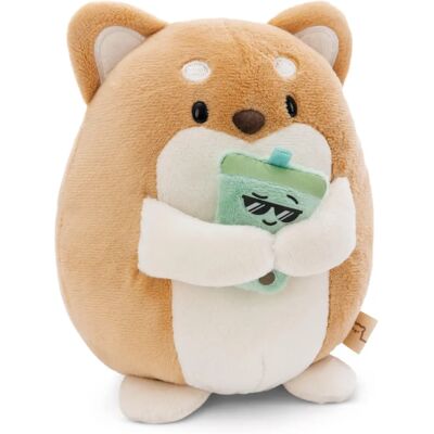 SAFTA Super Mochie - Cane Hiro con bubble tea - Peluche 16cm SAFTA Super Mochie - Cane Hiro con bubble tea - Peluche 16cm