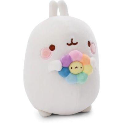 Nici Molang Plüschtier 16cm mit Regenbogenblume - Kuscheltier Nici Molang Plüschtier 16cm mit Regenbogenblume - Kuscheltier