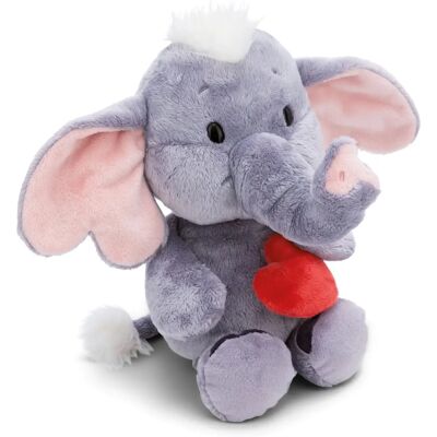 NICI Dunkelgraues Liebe Elefanten Kuscheltier mit Magnetherz - 48cm NICI Dunkelgraues Liebe Elefanten Kuscheltier mit Magnetherz - 48cm