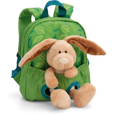 Nici Voyage Amis Sac à dos Vert avec Lapin en Peluche - Publicité Nici Voyage Amis Sac à dos Vert avec Lapin en Peluche - Publicité