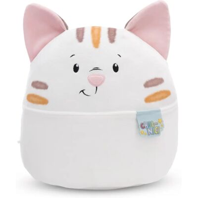Chat en peluche blanc NICI - 16,3 cm - Doudou - Publicité Chat en peluche blanc NICI - 16,3 cm - Doudou - Publicité