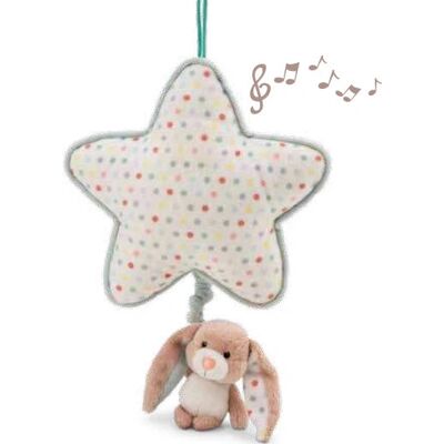 Nici Giocattolo di peluche - Carillon Stella con Coniglio Fjella Nici Giocattolo di peluche - Carillon Stella con Coniglio Fjella