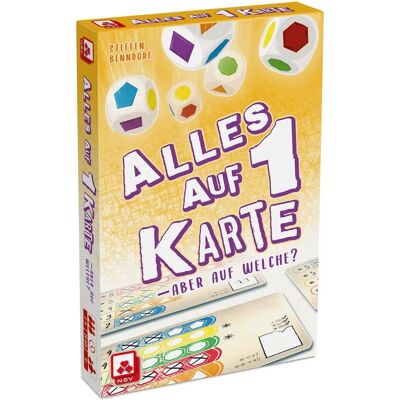 Nürnberger Spielkarten - Tout sur 1 Carte - 17,5x11.5x2.3cm - Jeu de cartes Nürnberger Spielkarten - Tout sur 1 Carte - 17,5x11.5x2.3cm - Jeu de cartes