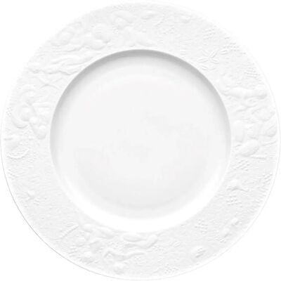 Assiette de service en porcelaine blanche Rosenthal 26.3cm - Publicité Assiette de service en porcelaine blanche Rosenthal 26.3cm - Publicité