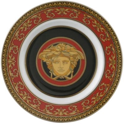 Plato de Cena de Porcelana Medusa de Versace - Diseño Barroco Plato de Cena de Porcelana Medusa de Versace - Diseño Barroco