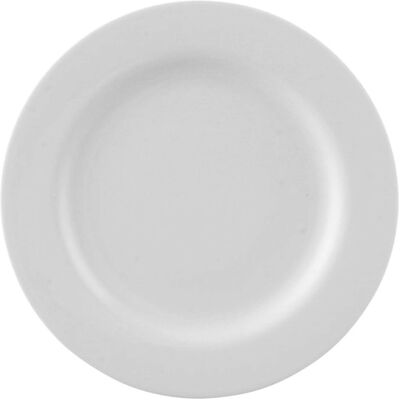 Rosenthal Weiß Moon Porzellan Essplatte - 22 cm Rosenthal Weiß Moon Porzellan Essplatte - 22 cm