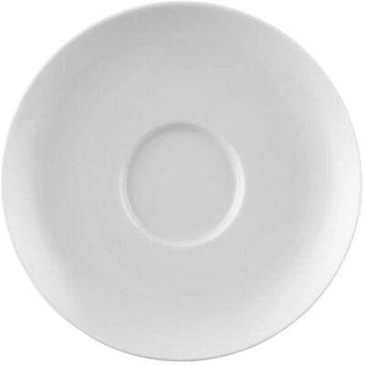 Rosenthal Moon Weiß Untertasse - Porzellan - 14,5cm - Schlichtes Design Rosenthal Moon Weiß Untertasse - Porzellan - 14,5cm - Schlichtes Design