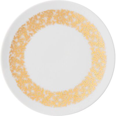 Rosenthal Modelo 22cm Plato de Cena Dorado Festivo Rosenthal Modelo 22cm Plato de Cena Dorado Festivo