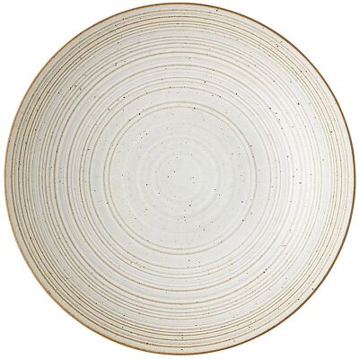 Thomas Sand Rund Steingods Suppefat - 23cm - Rustikk Utseende Thomas Sand Rund Steingods Suppefat - 23cm - Rustikk Utseende