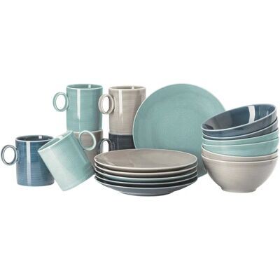 Kávový servis Rosenthal Loft - 18 kusů, Víceformované Porcelán Kávový servis Rosenthal Loft - 18 kusů, Víceformované Porcelán