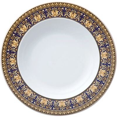 Versace Medusa Blå Suppetallerken - 22 cm - Porcelentallerken Versace Medusa Blå Suppetallerken - 22 cm - Porcelentallerken