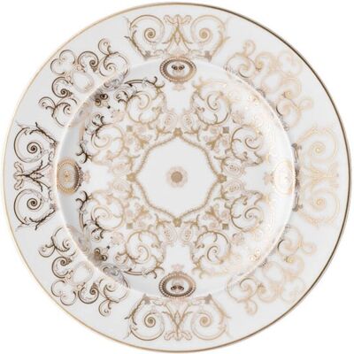 Plato Versace Medusa Gala Blanco y Oro 18cm Porcelana - Comedor Plato Versace Medusa Gala Blanco y Oro 18cm Porcelana - Comedor