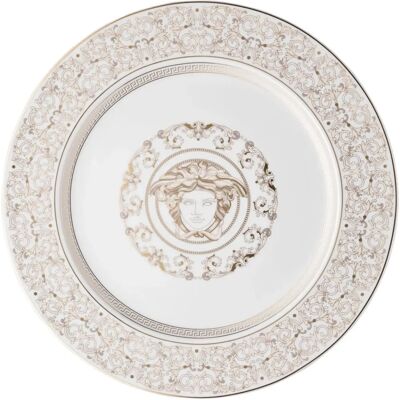 Plato de porcelana Versace Medusa Gala 30 cm - Lujo y Elegancia Plato de porcelana Versace Medusa Gala 30 cm - Lujo y Elegancia