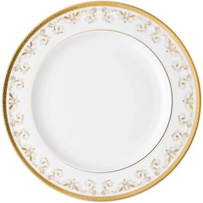 Plato de comedor de porcelana Medusa Gala Gold 27 cm - Versace Plato de comedor de porcelana Medusa Gala Gold 27 cm - Versace