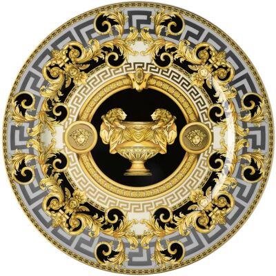 Versace Gala de Prestigio Negro Turquesa Oro - Plato para comer Versace Gala de Prestigio Negro Turquesa Oro - Plato para comer
