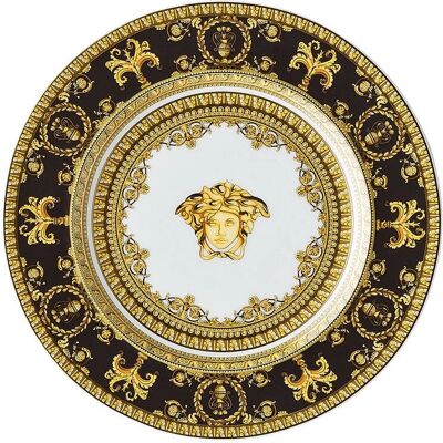 Versace Svart Hvit 18cm Porcelens tallerken Versace Svart Hvit 18cm Porcelens tallerken