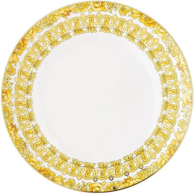 Plato de cena de porcelana blanca Medusa Rhapsody de Versace - 28cm Plato de cena de porcelana blanca Medusa Rhapsody de Versace - 28cm