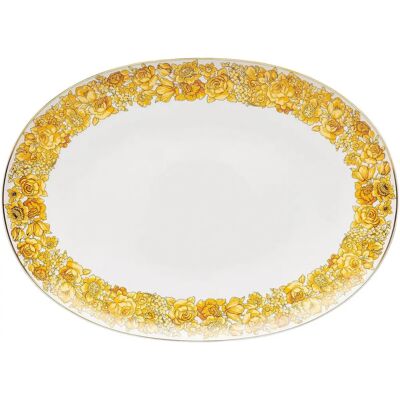 Plato de porcelana Versace Medusa Rhapsody 38 cm Plato de porcelana Versace Medusa Rhapsody 38 cm
