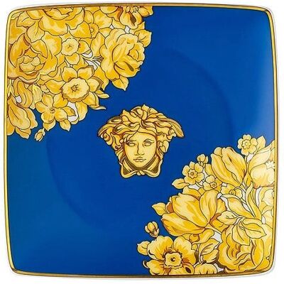 Versace Medusa Rhapsody Azul Cuenco Cuadrado - Vajilla Versace Medusa Rhapsody Azul Cuenco Cuadrado - Vajilla