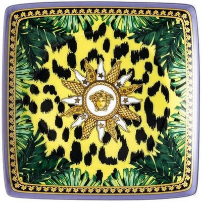 Versace Jungle Animalier Cuenco de Porcelana Cuadrado - 12cm Versace Jungle Animalier Cuenco de Porcelana Cuadrado - 12cm