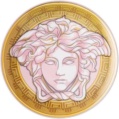 Plato Pink Coin Medusa Amplified de Versace - 17cm Porcelana Plato Pink Coin Medusa Amplified de Versace - 17cm Porcelana