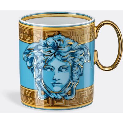 Taza Medusa Amplified de Versace - Moneda Azul - Porcelana Taza Medusa Amplified de Versace - Moneda Azul - Porcelana
