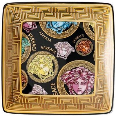 Versace Medusa Amplified Plato Cuadrado de Porcelana Versace Medusa Amplified Plato Cuadrado de Porcelana