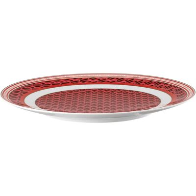 Versace La Greca Signature Teller - 33cm - Rot Versace La Greca Signature Teller - 33cm - Rot