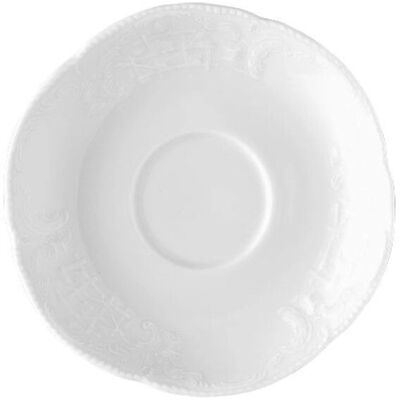 Rosenthal Sanssouci Weiss Untertasse - 14cm - Porzellan Rosenthal Sanssouci Weiss Untertasse - 14cm - Porzellan
