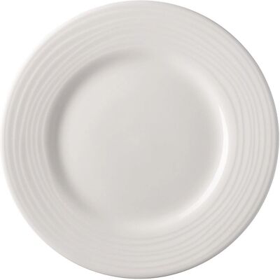 Piattino da cena in Bone China bianco Jade Linea Rosenthal 23 cm Piattino da cena in Bone China bianco Jade Linea Rosenthal 23 cm