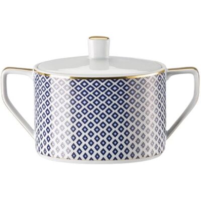 Azucarera Rosenthal Francis Carreau Bleu - Porcelana Azucarera Rosenthal Francis Carreau Bleu - Porcelana