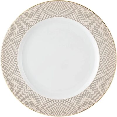 Plato de comida Rosenthal 27 cm Porcelana Beige Francis Carreau Plato de comida Rosenthal 27 cm Porcelana Beige Francis Carreau