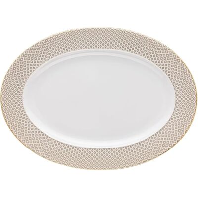 Rosenthal Modelo 10460-404308-12734 - Plato de Porcelana Beige Rosenthal Modelo 10460-404308-12734 - Plato de Porcelana Beige