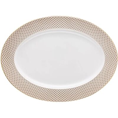 Rosenthal 10460-404308-12740 Béžový Porcelánový Talíř - 40cm Rosenthal 10460-404308-12740 Béžový Porcelánový Talíř - 40cm