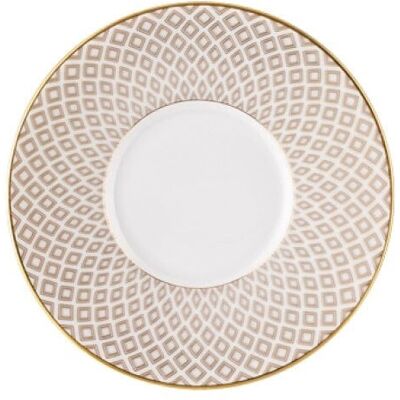 Plato de café Rosenthal Francis Beige - 11cm Porcelana Plato de café Rosenthal Francis Beige - 11cm Porcelana