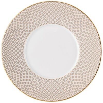 Rosenthal Francis Carreau Beige Untertasse - 16,6cm Porzellan Rosenthal Francis Carreau Beige Untertasse - 16,6cm Porzellan