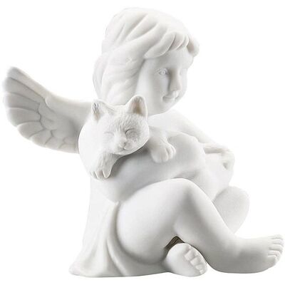 Rosenthal Engel Mit Katze White Porcelain - Figurine Rosenthal Engel Mit Katze White Porcelain - Figurine