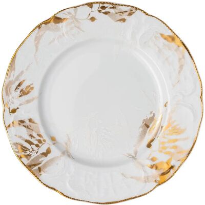 Rosenthal Heritage Midas Middagsplate - 26cm Porcelain Gull Rosenthal Heritage Midas Middagsplate - 26cm Porcelain Gull