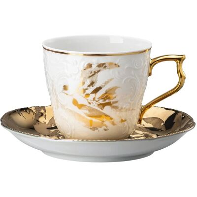 Rosenthal Heritage Midas Kopp og Underkop - Hvit/Gull Rosenthal Heritage Midas Kopp og Underkop - Hvit/Gull