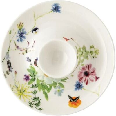 Rosenthal Grand Air Multicolor Bone China Egg Cup with Tray Rosenthal Grand Air Multicolor Bone China Egg Cup with Tray