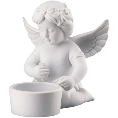 Rosenthal Engel mit Blumenkranz - Angel Figurine - White - Matte finish Rosenthal Engel mit Blumenkranz - Angel Figurine - White - Matte finish