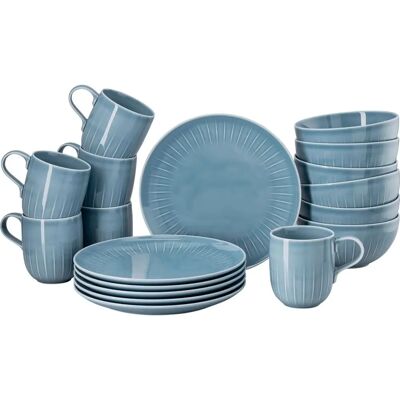 Set Rosenthal Joyn Denim Blue - Porcellana 18 pezzi Set Rosenthal Joyn Denim Blue - Porcellana 18 pezzi