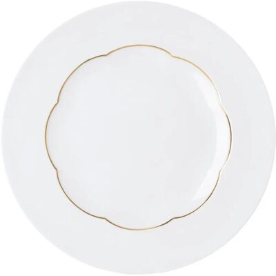 Rosenthal Sonetto Oro Talíř - 30cm Plochý Porcelán Rosenthal Sonetto Oro Talíř - 30cm Plochý Porcelán