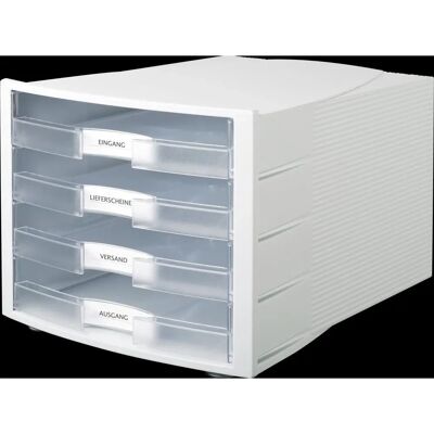 Han Boîte de Rangement pour Documents Impuls - Empilable avec 4 tiroirs - DIN C4 - Publicité Han Boîte de Rangement pour Documents Impuls - Empilable avec 4 tiroirs - DIN C4 - Publicité